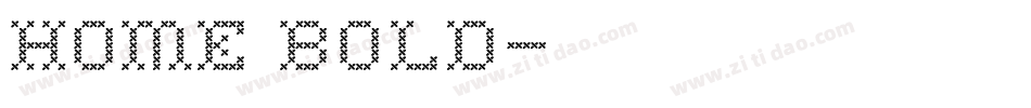 Home Bold字体转换